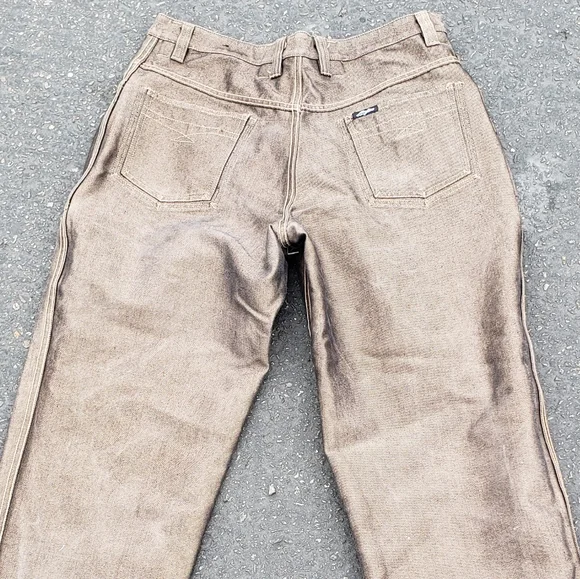 Vintage Karl Kani Jeans Metallic sz 38 Y2K 1990s Reversible Wide Leg Hip Hop Rap